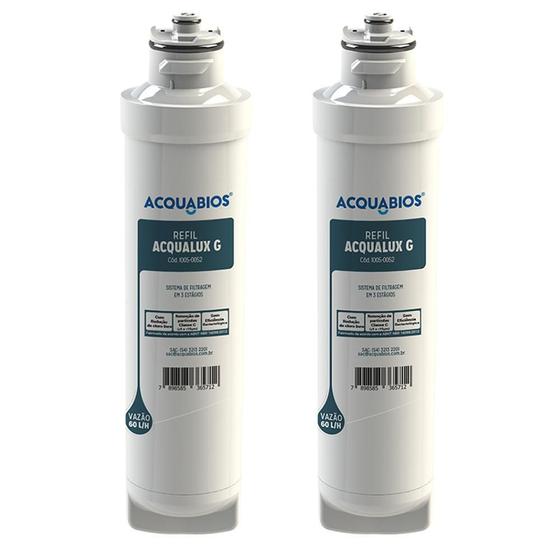 Imagem de Kit 2 Refis Acqualux Filtro G Para Electrolux Pa21G Pa26G