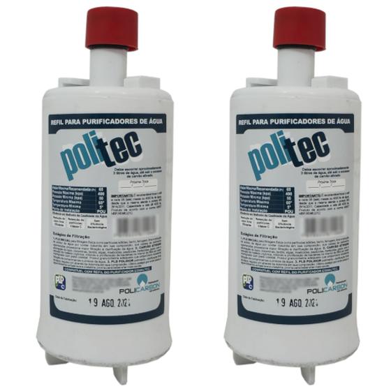 Imagem de Kit 2 Refis/Filtros Policarbon Compatível C/ Esmaltec Acqua7