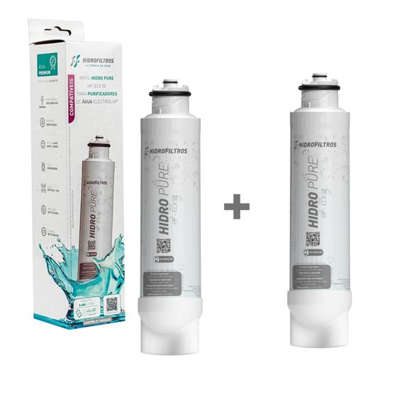 KIT 2 REFIS HIDROFILTROS PARA PURIFICADOR ELECTROLUX PURE 4x PE12A, PE12B, PE12X, PE12V Menor preço em KIT 2 REFIS HIDROFILTROS PARA PURIFICADOR ELECTROLUX PURE 4x PE12A, PE12B, PE12X, PE12V