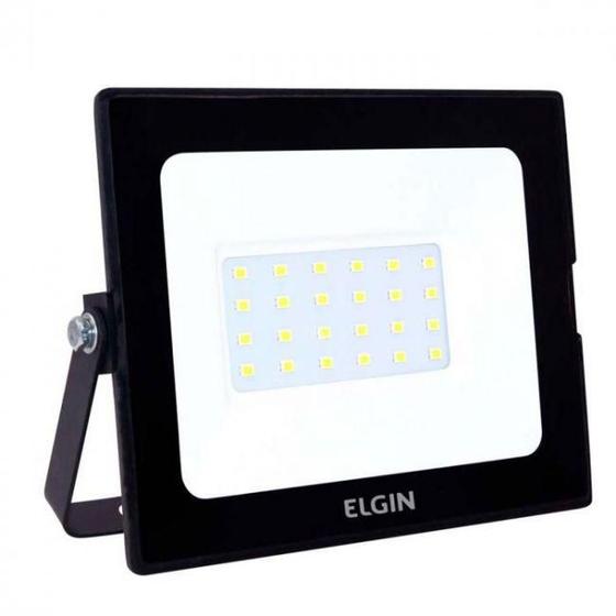 Imagem de Kit 2 Refletor Led 30w Holofote Ip65 Branco Frio 6500k Bivolt Elgin