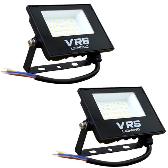 Imagem de Kit 2 Refletor Led 50w Holofote Branco Frio 6500k IP67 Bivolt VRS Lighting