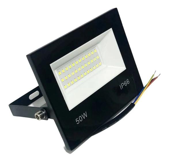 KIT 2 Refletor Led 50w Smd Prova Dágua Ip66 Holofote 6500k Menor preço em KIT 2 Refletor Led 50w Smd Prova Dágua Ip66 Holofote 6500k