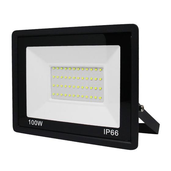 Imagem de Kit 2 Refletor Led Holofote Ultra Thin Microled 100w Ip66