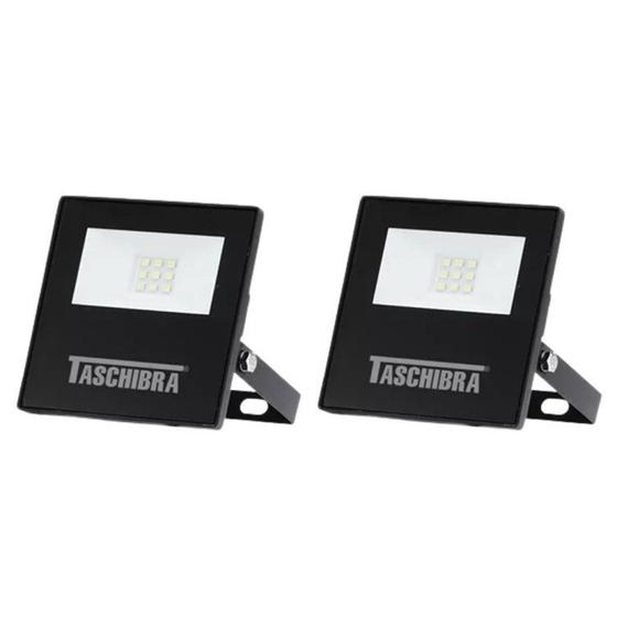 Imagem de Kit 2 Refletores LED TR Slim 10W 6500K Taschibra