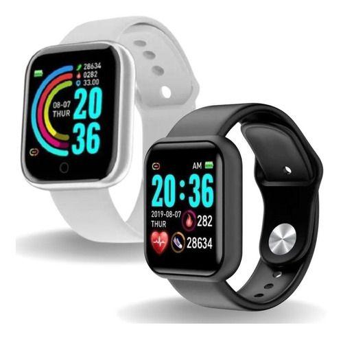 Imagem de Kit 2 Relogios Inteligente Smartwatch D20  Bluetooth Sport