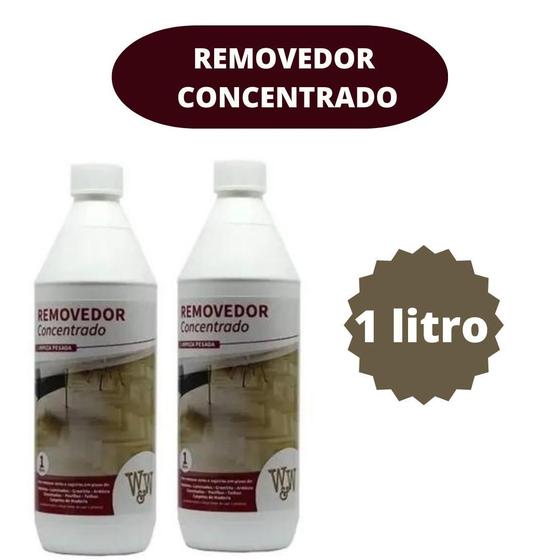 Imagem de Kit 2 Removedor De Cera Concentrado Piso Madeira Laminado