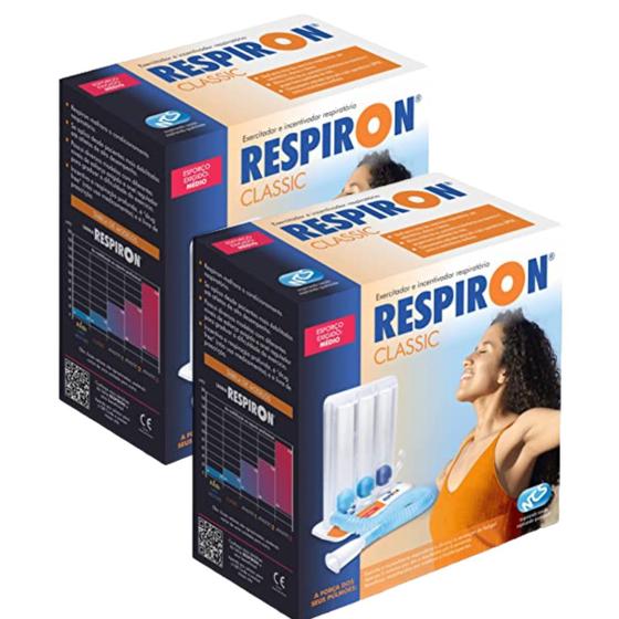 kit 2 Respiron Classic Aparelho P/ Fisioterapia Respiratória ...