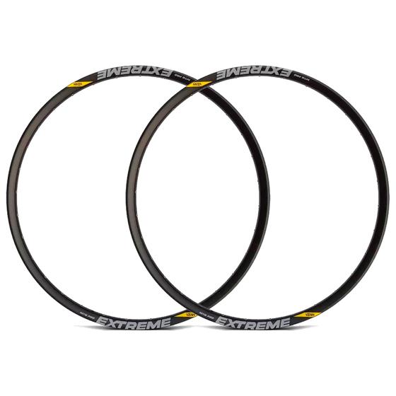 Imagem de Kit 2 Rodas Aros Mtb 27,5/32 Furos Aero Tubeless Válvula Presta Extreme Pro Vzan