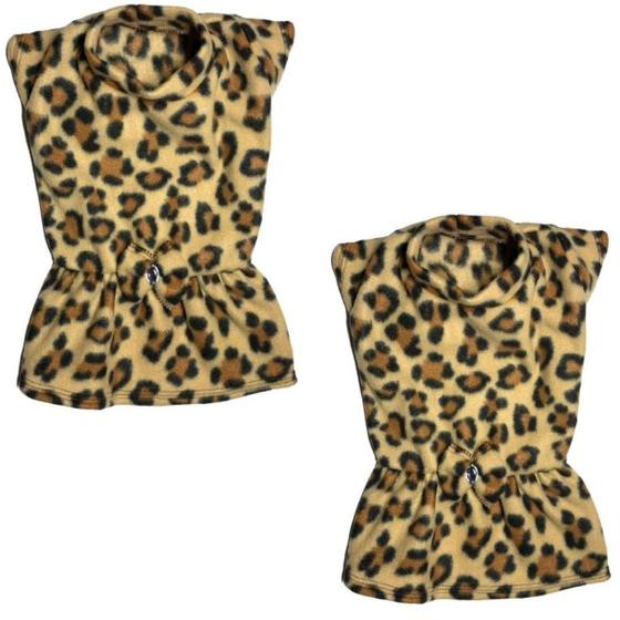 Imagem de Kit 2 Roupas De Inverno Para Cães E Gatos - Vestidos Onça Gg