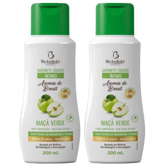 Imagem de Kit 2 Sabonete Íntimo Maça Verde 200Ml - Bio Instinto