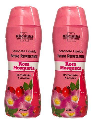 Imagem de Kit 2 Sabonete Intimo Refrescante Rosa Mosqueta Rhenuks