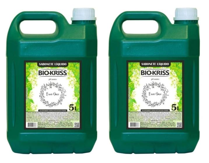 Kit 2 Sabonete Liquido 5l Erva Doce Bio-kriss Ph Neutro Menor preço em Kit 2 Sabonete Liquido 5l Erva Doce Bio-kriss Ph Neutro