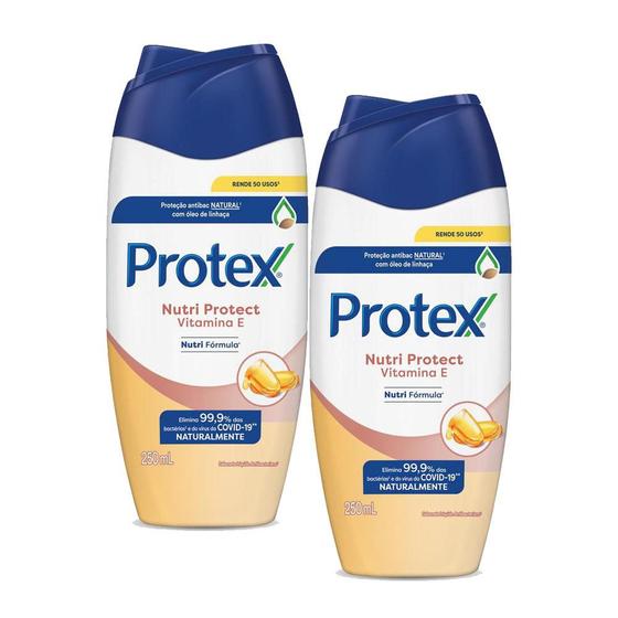 Imagem de Kit 2 Sabonetes Líquido Protex Nutri Protect Vitamina E 250ml