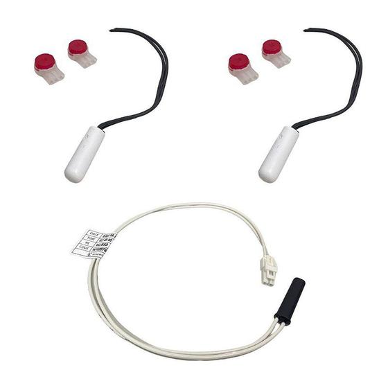 Imagem de Kit 2 Sensores 2,7k Ohms + 1 Termofusivel Brastemp Consul
