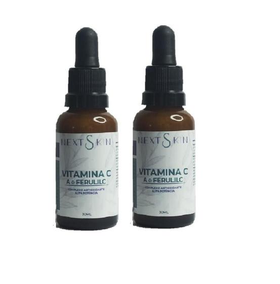 Imagem de Kit 2 Serum Antioxidante Vitamina C, A E Ferúlico Next Skin