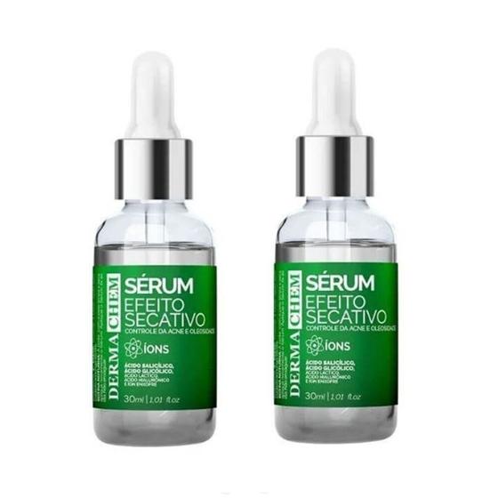 Imagem de Kit 2 Sérum Efeito Secativo p/ Acne Dermachem 30ml