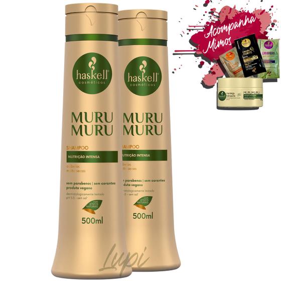 Imagem de Kit 2 Shampoo Haskell Murumuru 500ml