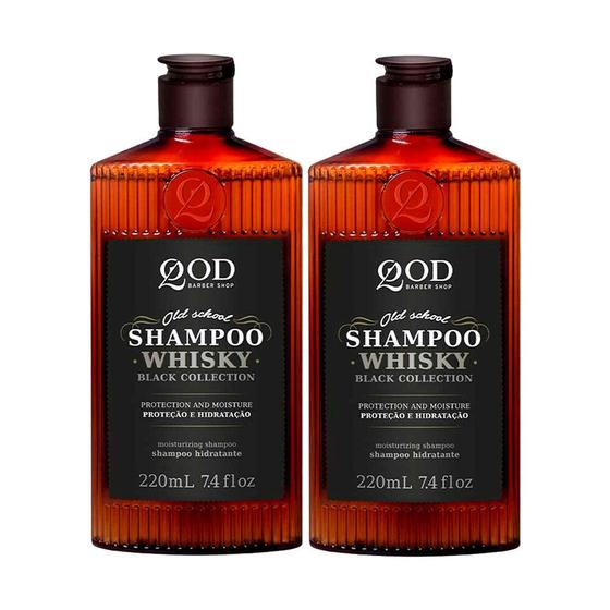 Imagem de Kit 2 Shampoo Masculino Whiskey Black Collection 220ml QOD