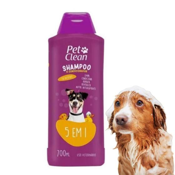 Imagem de Kit 2 Shampoo Pet Clean PetClean 5X1 Cachorro Gato