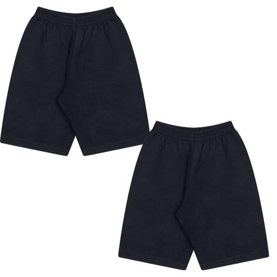 Imagem de Kit 2 Short Bermuda Masculina Menino Infanto Juvenil Escolar