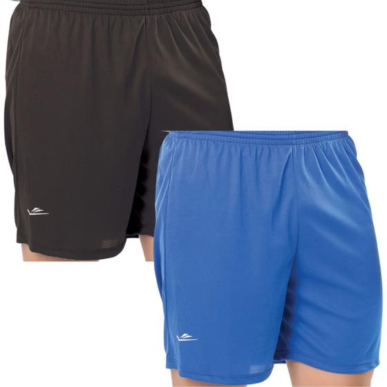 Imagem de Kit 2 shorts futebol adulto 001050 elite p ao gg