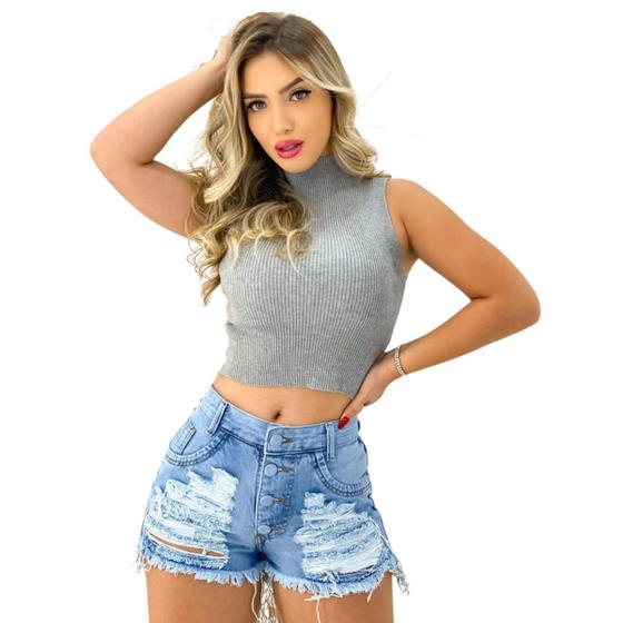 Imagem de Kit 2 Shorts Jeans Curto com 4 Botões: Arrase no Visual