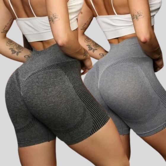 Imagem de Kit 2 Shorts legging Academia Levanta Bumbum fitness