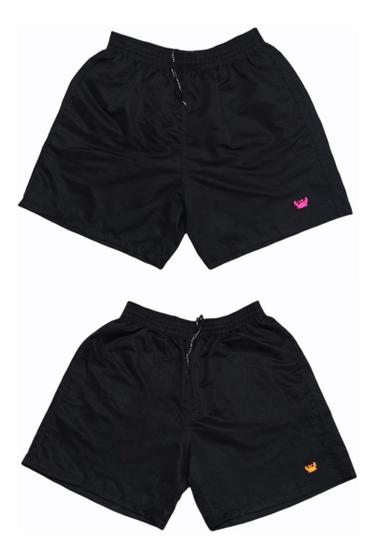 Imagem de Kit 2 Shorts Moda Praia Masculino Bermudas Tactel Plus Size