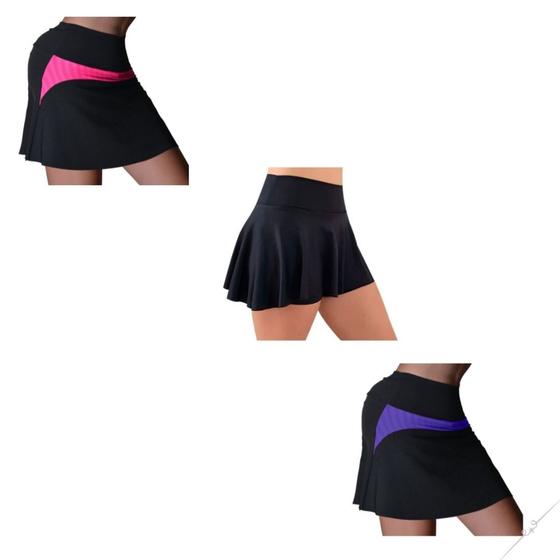 Imagem de Kit 2 Shorts Saia Fitness Feminino - Beach Tennis