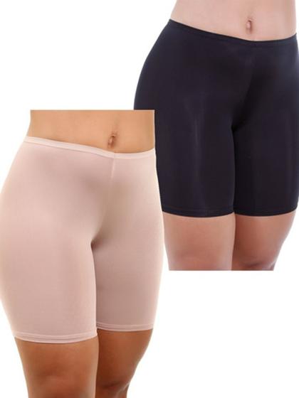 Kit 2 Shorts Segunda Anágua Para Não Assar Nas Pernas Vestido - dani lingerie Imagem de Kit 2 Shorts Segunda Anágua Para Não Assar Nas Pernas Vestido