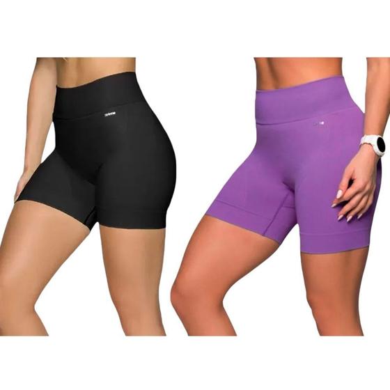 Imagem de Kit 2 Shorts Selene Sem Costura Feminino