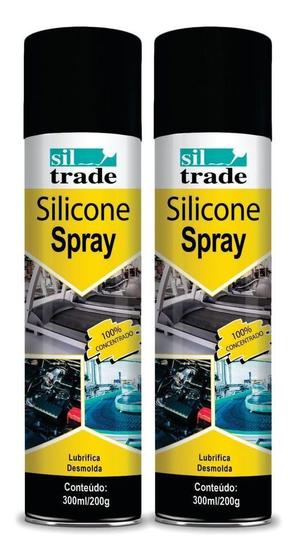 Imagem de Kit 2 Silicone Spray Siltrade Lubrificar Desmoldar 300ml