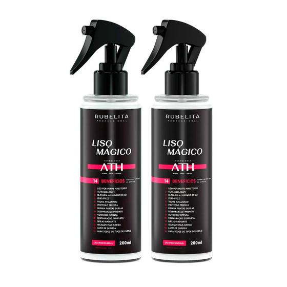 Imagem de Kit 2 Spray Liso Mágico Rubelita Original 14 em 1 ATH 200ml
