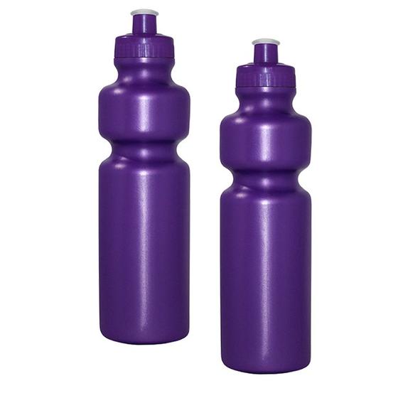 Imagem de Kit 2 Squeezes 750Ml Lilás Plástico Premium