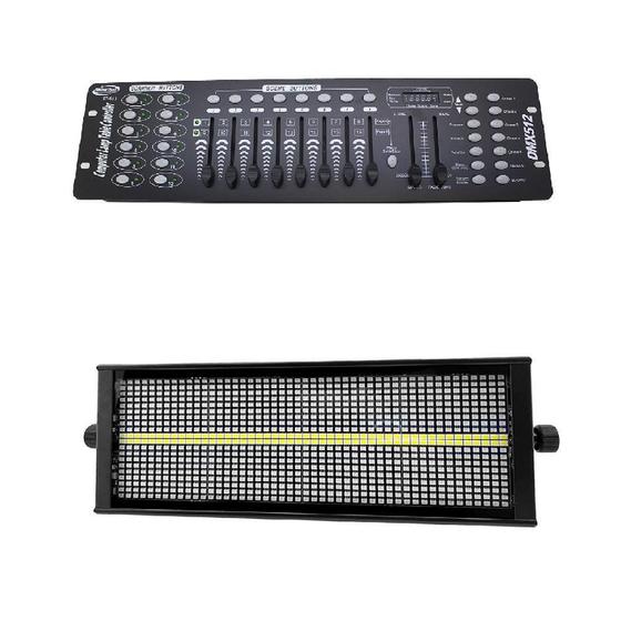 Imagem de Kit 2 Strobo De Led Rgb+W 1000W + Mesa Dmz 512