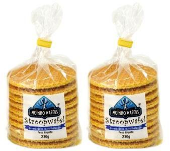 Imagem de kit 2 Stroopwafel Moinho Wafers 230G Holandes