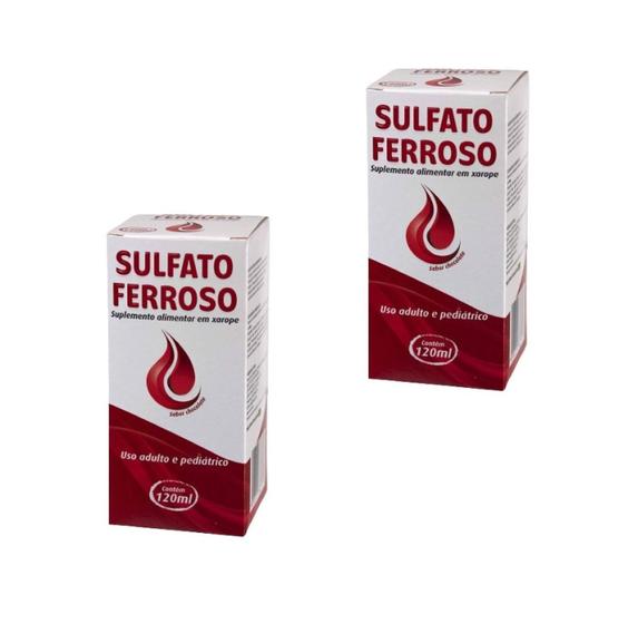 Imagem de Kit 2 Sulfato Ferroso Xarope 120ml Sabor Chocolate - Natus