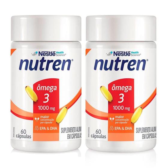 Imagem de Kit 2 Suplemento Alimentar Nutren Ômega 3 1000mg com 60 Cápsulas