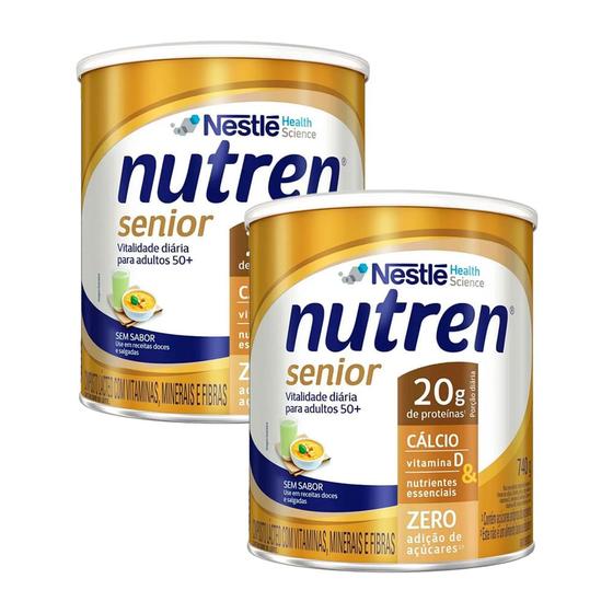 Imagem de Kit 2 Suplemento Alimentar Nutren Senior 740g cada