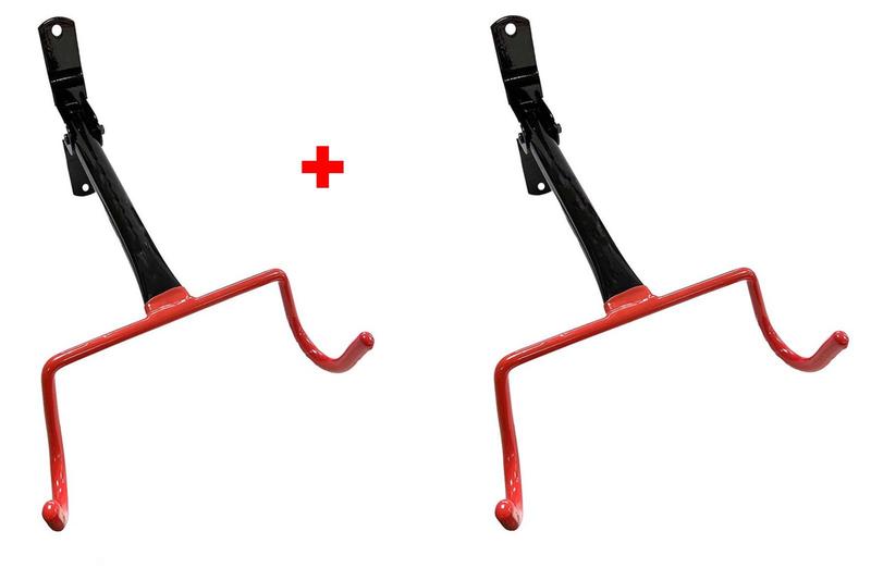 Imagem de Kit 2 Suporte Bicicleta Bike parede horizontal Porta Bike retrátil