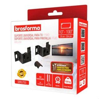 Imagem de KIT 2 Suporte Para Tv /monitor De 10 Até 100 Preto Brasforma Sbru750