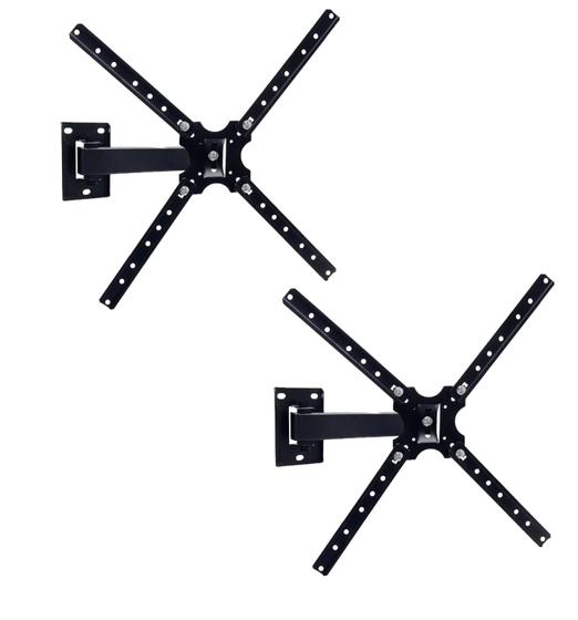 Imagem de Kit 2 Suportes de Tv para Parede 3 Movimentos FORCELINE
