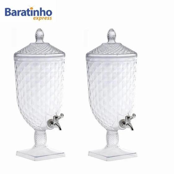 Kit 2 Suqueiras Luxxor Dispenser Com Torneira 5 Litros Menor preço em Kit 2 Suqueiras Luxxor Dispenser Com Torneira 5 Litros