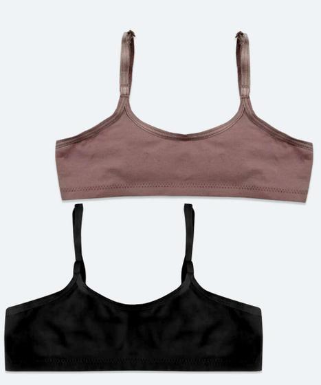 Kit 2 Sutiãs Infantil Juvenil Top DelRio Tam 4 a 14 - Sutiã / Top ...