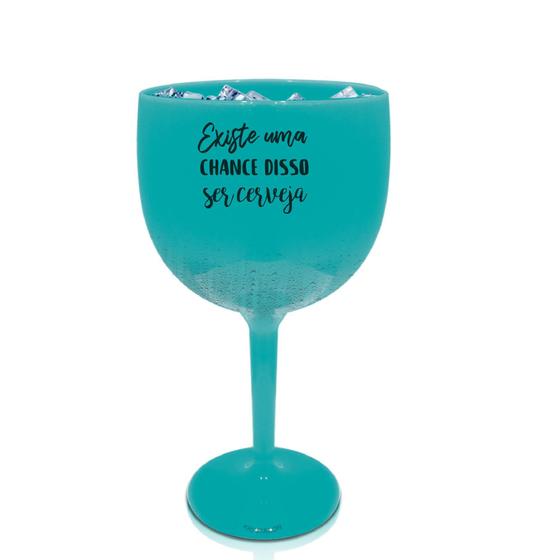 Imagem de Kit 2 Taças Gin Azul Turquesa Personalizada Para Live