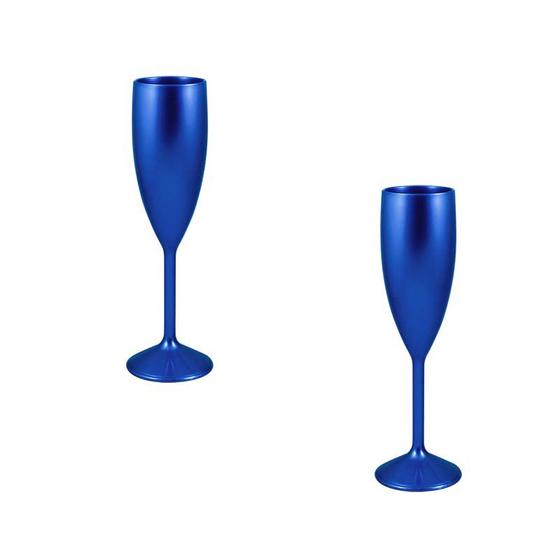 Imagem de Kit 2 Taças Vip Azul 180Ml Plástico Premium