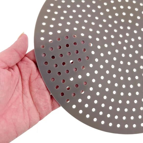 Imagem de Kit 2 Tapete em Silicone Forro Protetor p Fritadeira Airfryer Antiaderente Reutilizável Redondo 23cm