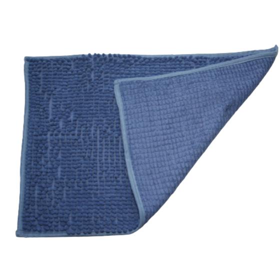 Imagem de Kit 2 Tapetes Banheiro Bolinha Antiderrapante 40 cm x 60 cm - AZUL MARINHO