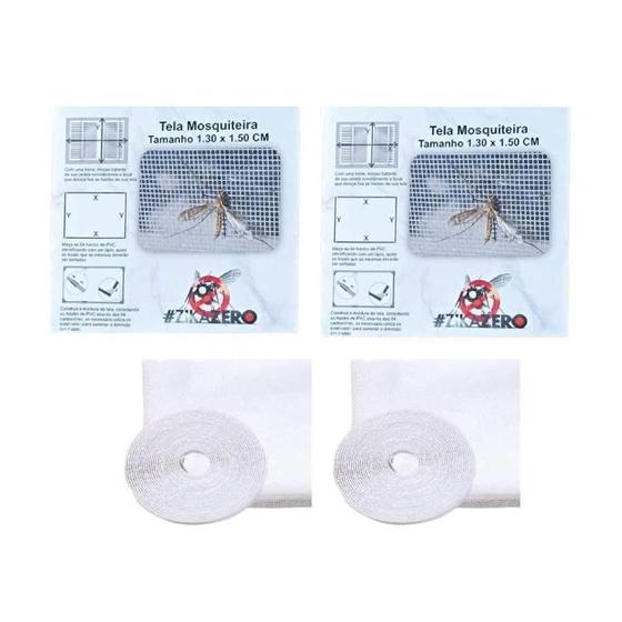 Imagem de Kit 2 Telas Mosqueteiro Proteção Janela Anti Inseto Mosquito