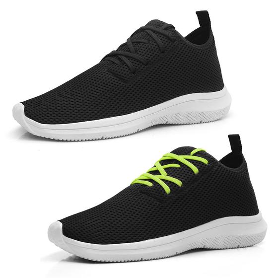 Imagem de Kit 2 Tênis Feminino Casual Leve Moderno Academia Caminhada